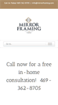 Mobile Screenshot of mirrorframing.com